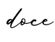 单词doce书写