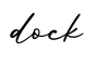 单词dock书写