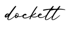 单词dockett书写