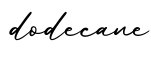 单词dodecane书写