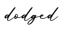单词dodged书写