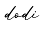 单词dodi书写