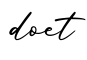 单词doet书写