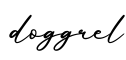 单词doggrel书写