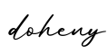 单词doheny书写