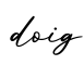单词doig书写