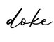 单词doke书写