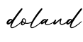 单词doland书写