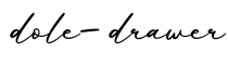 单词dole-drawer书写