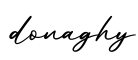 单词donaghy书写