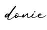 单词donie书写