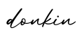 单词donkin书写
