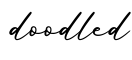 单词doodled书写