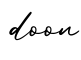 单词doon书写