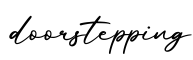 单词doorstepping书写
