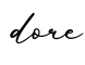 单词dore书写
