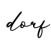单词dorf书写
