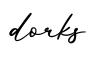 单词dorks书写