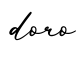 单词doro书写