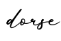 单词dorse书写
