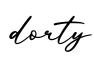 单词dorty书写