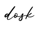 单词dosk书写