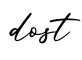 单词dost书写