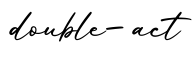 单词double-act书写