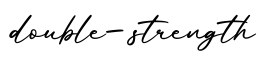 单词double-strength书写