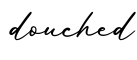 单词douched书写