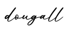 单词dougall书写