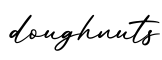 单词doughnuts书写