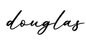 单词douglas书写