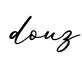 单词douz书写