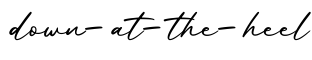 单词down-at-the-heel书写