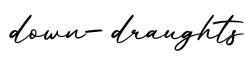 单词down-draughts书写
