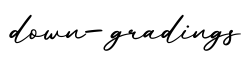 单词down-gradings书写