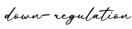 单词down-regulation书写