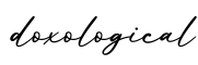 单词doxological书写