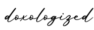 单词doxologized书写