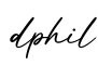 单词dphil书写