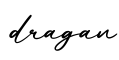 单词dragan书写
