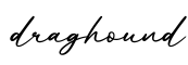 单词draghound书写