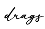 单词drags书写
