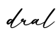 单词dral书写