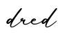 单词dred书写