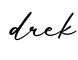 单词drek书写