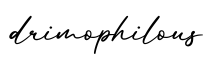 单词drimophilous书写
