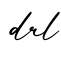 单词drl书写