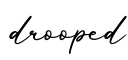 单词drooped书写